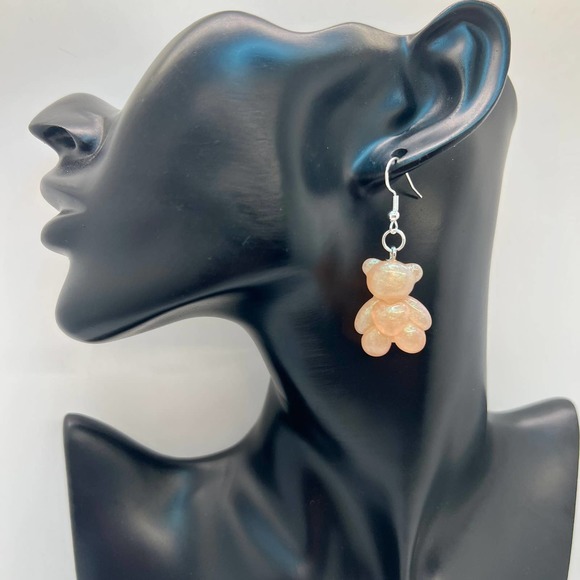 Gummy Bear Earrings - Baby Shower Earrings - Gender Reveal Earrings - Teddy Bear - Picture 7 of 10